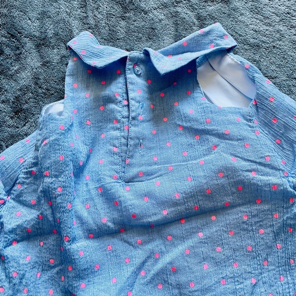 Beautiful blue dress size 18M by “just one you” by carters plus a NWOT headband - Picture 6 of 7